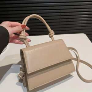 Nude Knot Detail Crossbody Bag